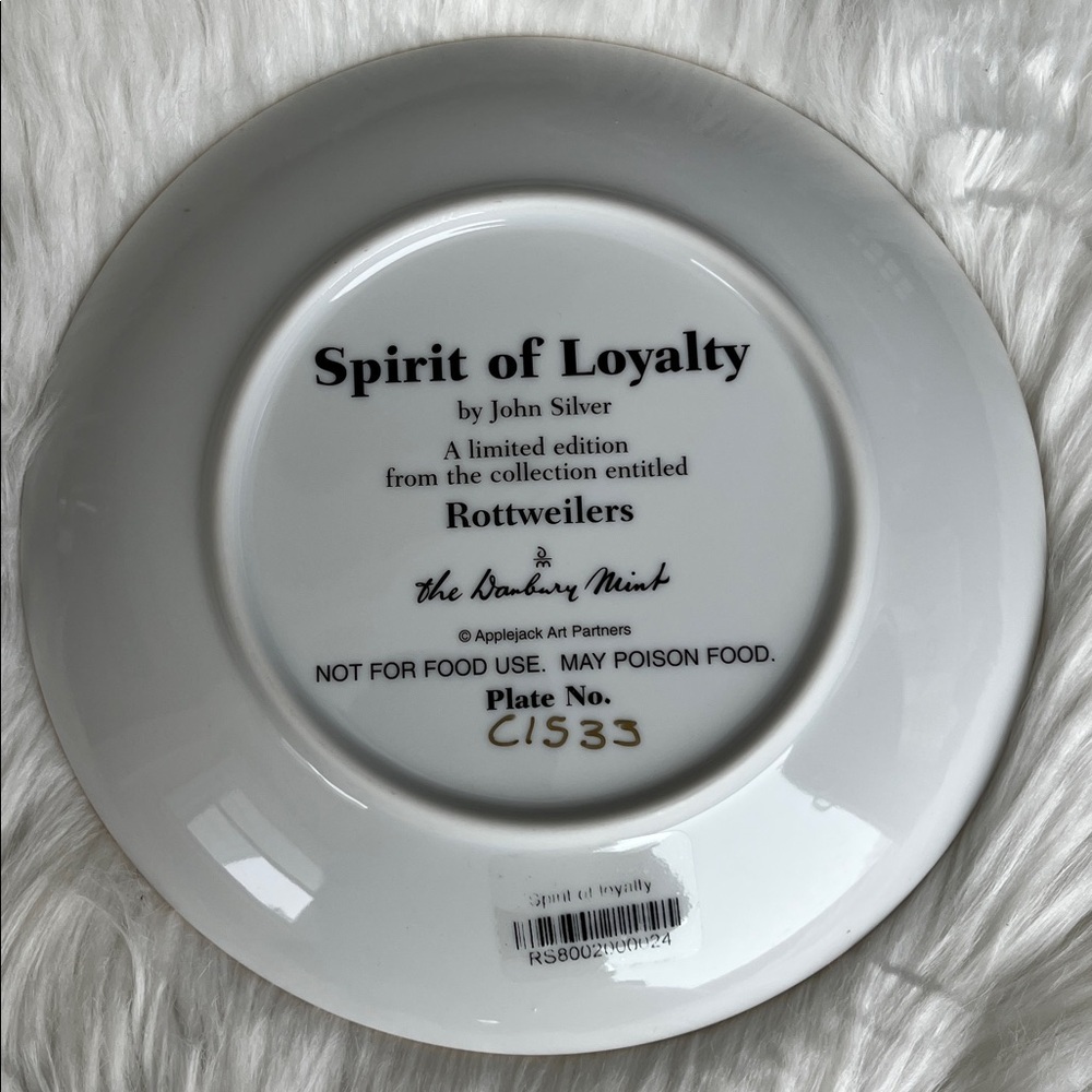 Danbury Mint Rottweiler Plate Decorative Limited Edition - Picture 2 of 8